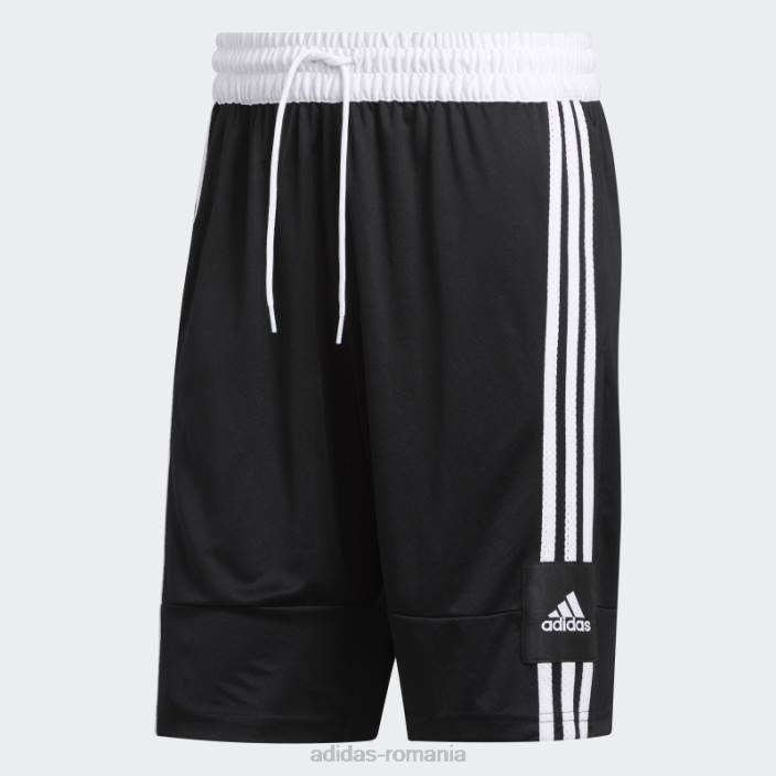 Adidas 3g speed x pantaloni scurți negri bărbați alb negru 2JBN5527