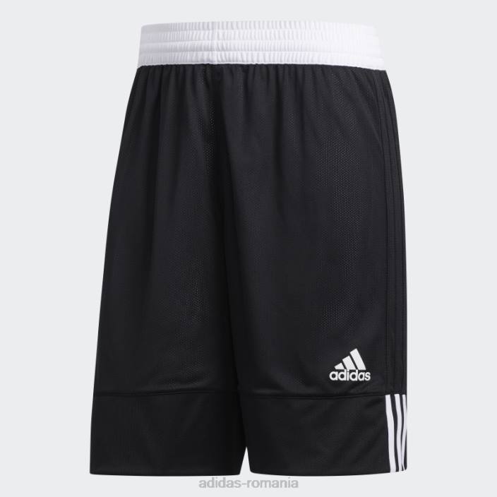 Adidas Pantaloni scurți reversibile viteză 3g negru bărbați alb negru 2JBN15206