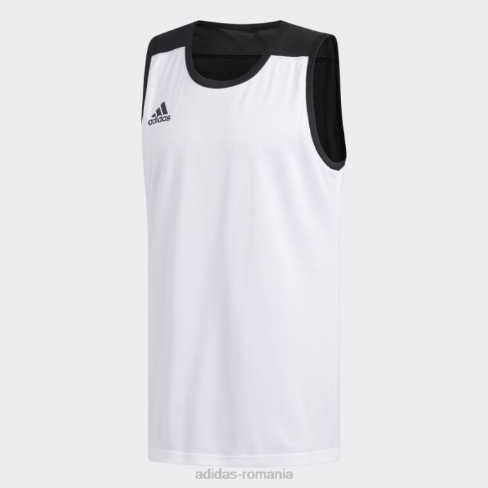 Adidas Tricou reversibil 3g speed negru bărbați alb negru 2JBN13363