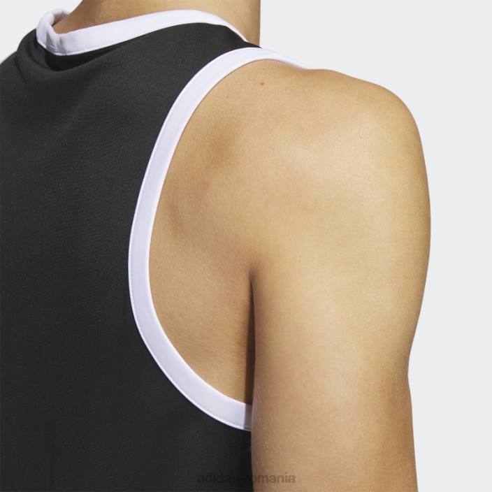 Adidas baschet maiou cu 3 dungi negru fierbinte bărbați alb negru 2JBN5292