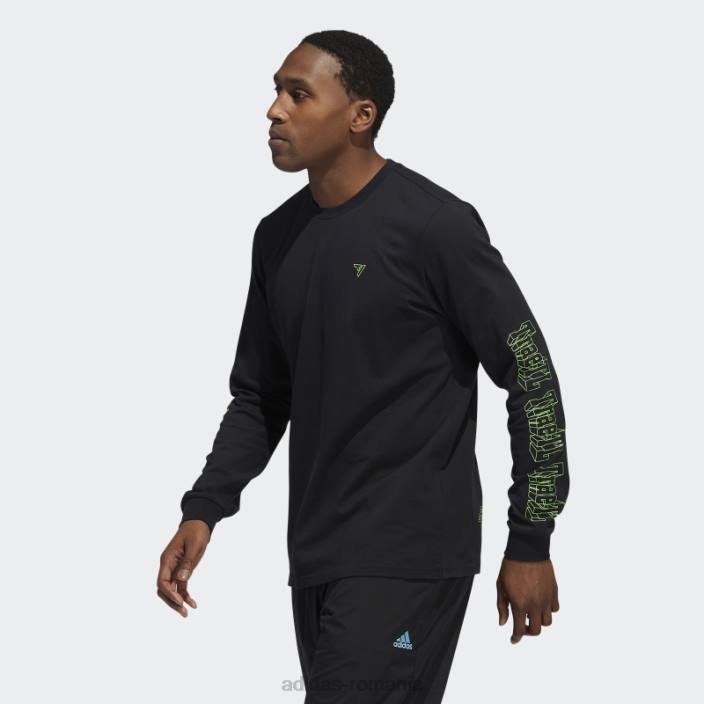 Adidas black trae graphic tee fashion bărbați negru 2JBN1589