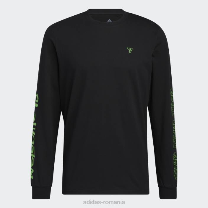 Adidas black trae graphic tee fashion bărbați negru 2JBN1589