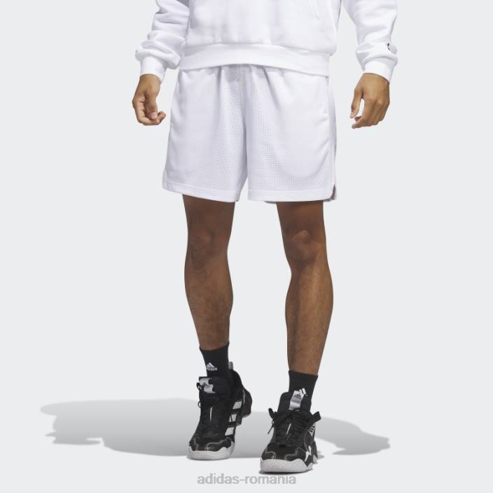 Adidas dame 9 pantaloni scurți alb bărbați alb 2JBN13825