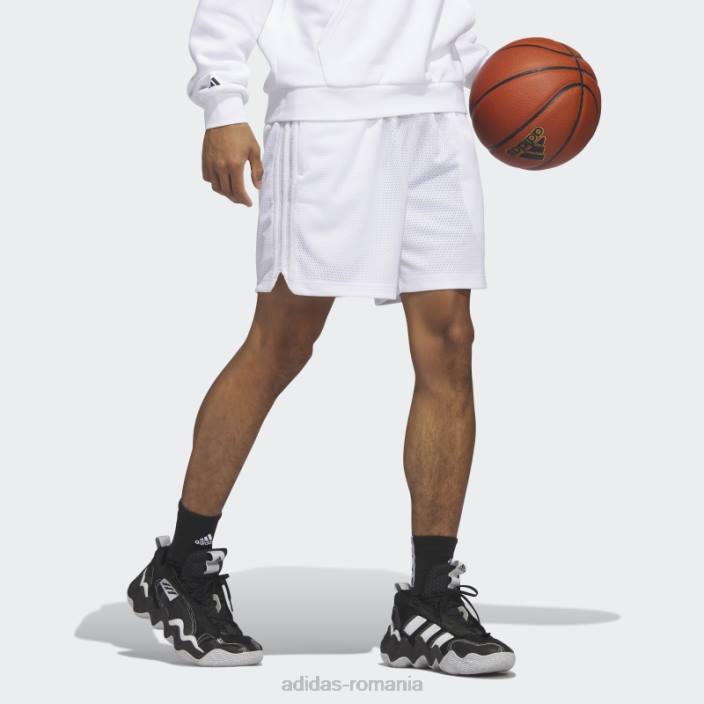 Adidas dame 9 pantaloni scurți alb bărbați alb 2JBN13825