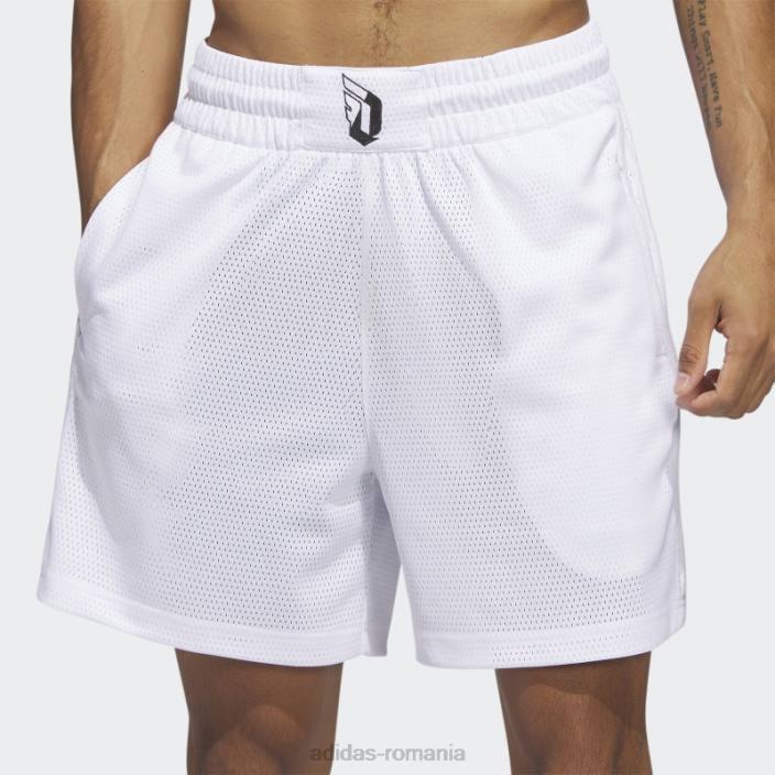 Adidas dame 9 pantaloni scurți alb bărbați alb 2JBN13825