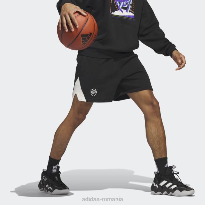 Adidas don. pantaloni scurți excellence negri bărbați negru 2JBN13855