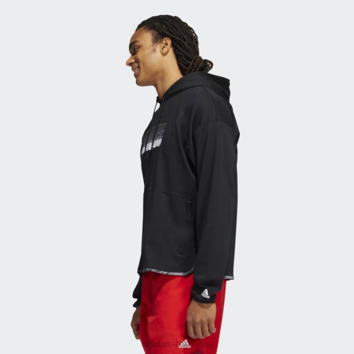 Adidas donovan mitchell inno hanorac negru bărbați negru 2JBN7304