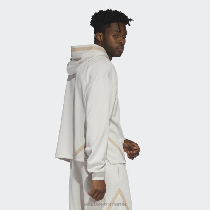 Adidas hanorac adidas select din aluminiu bărbați aluminiu/bej 2JBN5817