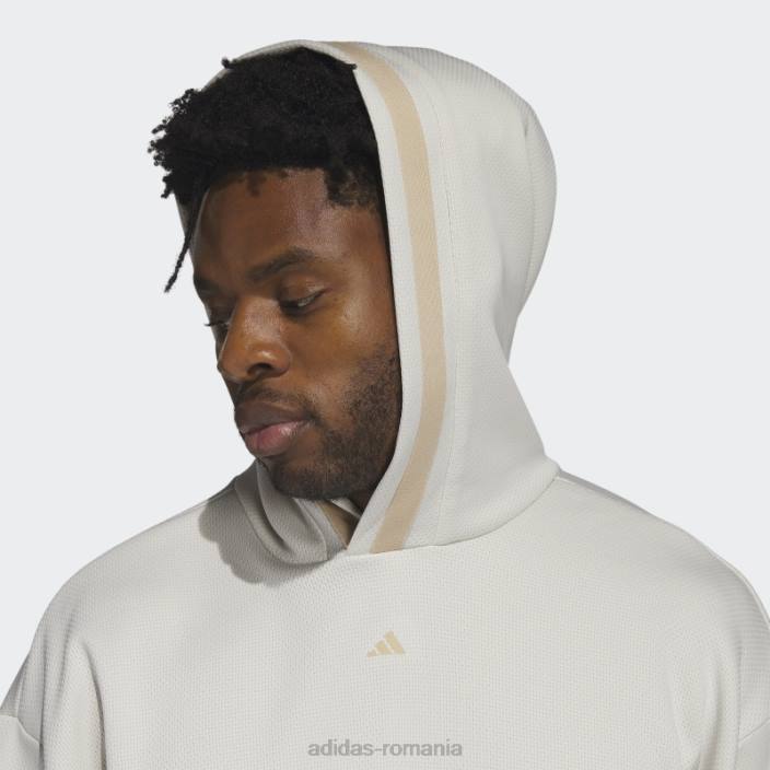 Adidas hanorac adidas select din aluminiu bărbați aluminiu/bej 2JBN5817