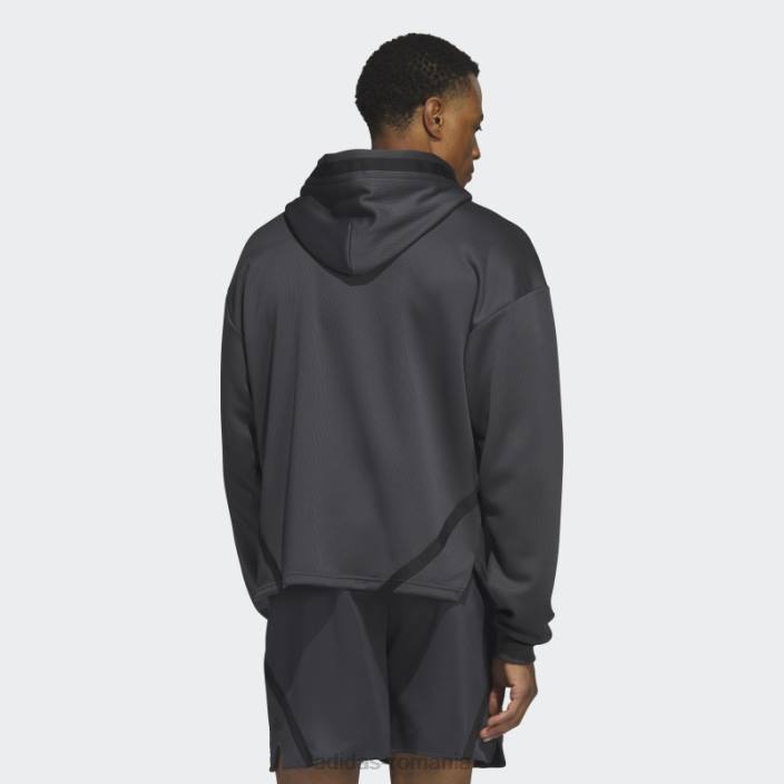 Adidas hanorac carbon select bărbați carbon/negru 2JBN5518