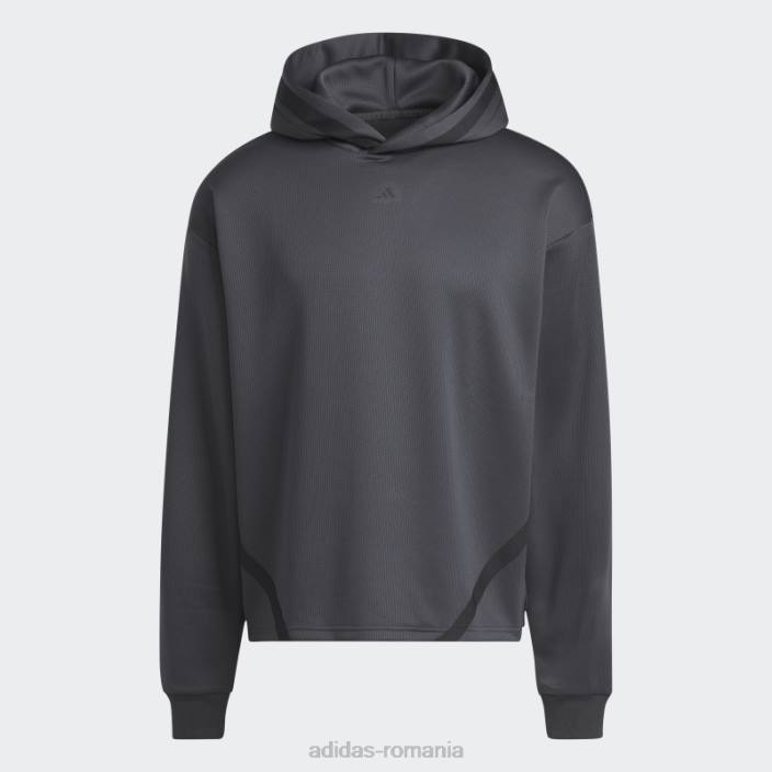 Adidas hanorac carbon select bărbați carbon/negru 2JBN5518