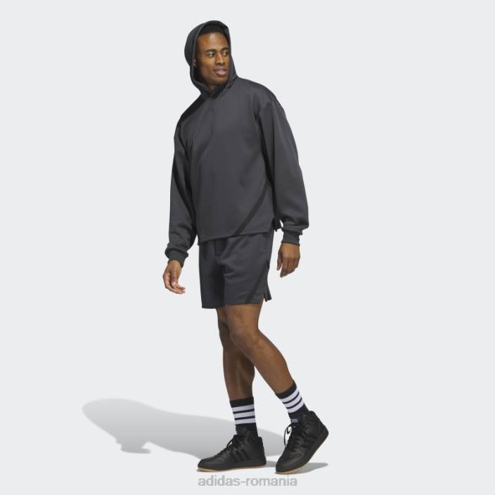 Adidas hanorac carbon select bărbați carbon/negru 2JBN5518