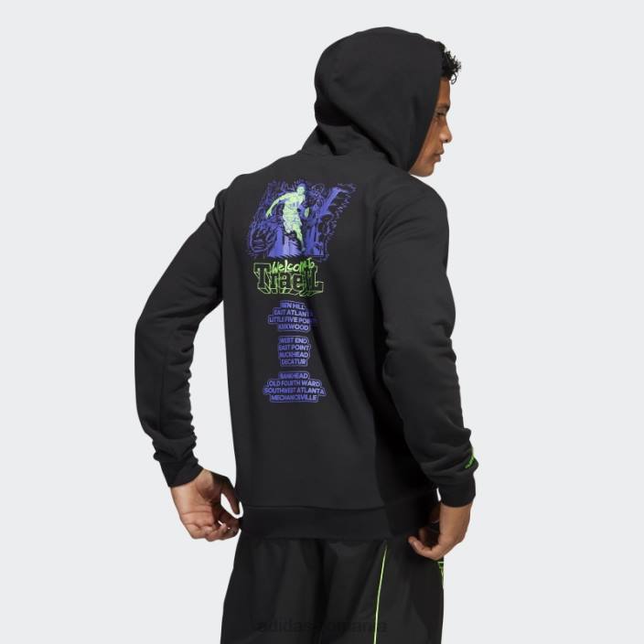 Adidas hanorac negru trae adidas bărbați negru 2JBN7239
