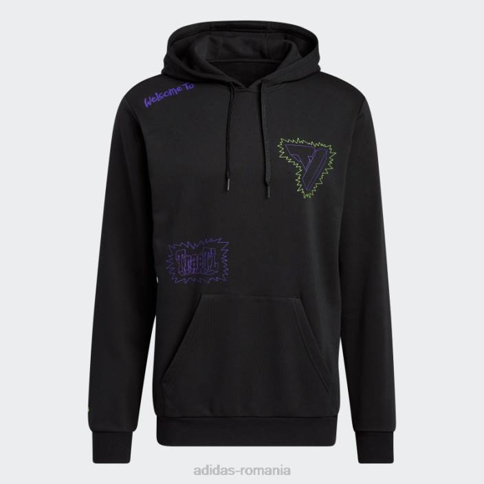 Adidas hanorac negru trae adidas bărbați negru 2JBN7239