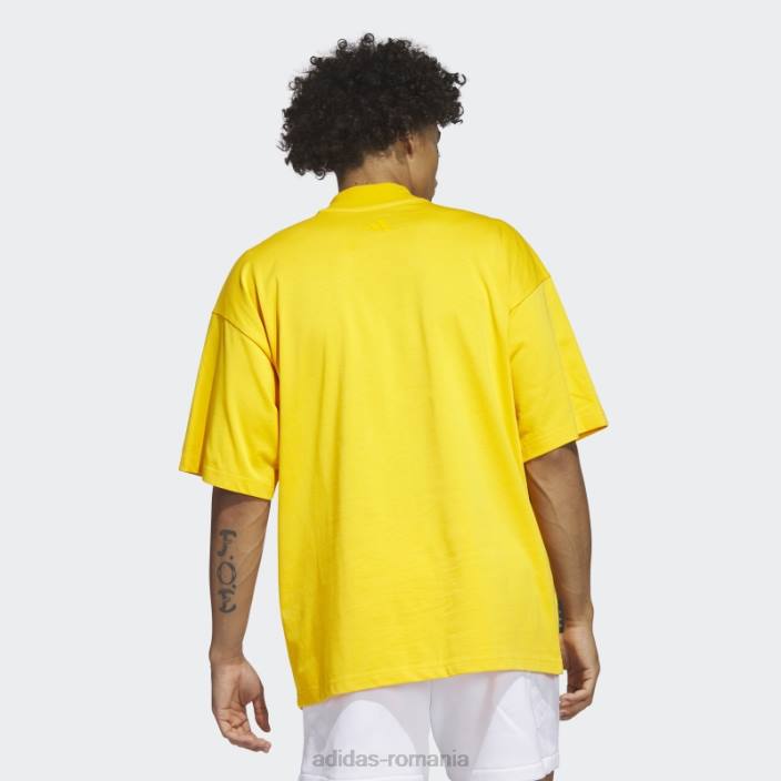 Adidas harden travel tricou galben adidas bărbați galben 2JBN5790
