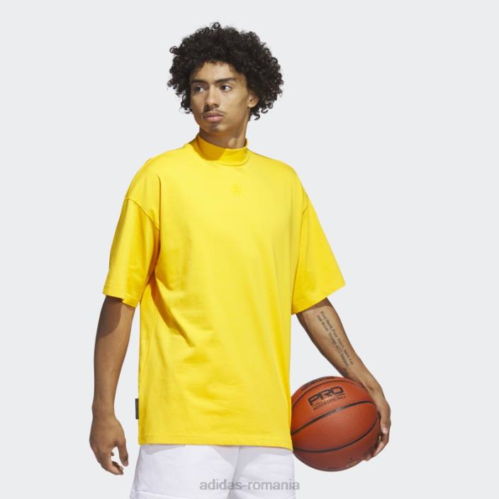 Adidas harden travel tricou galben adidas bărbați galben 2JBN5790