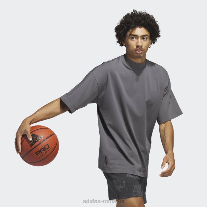 Adidas harden tricou de călătorie gri bărbați gri 2JBN13952