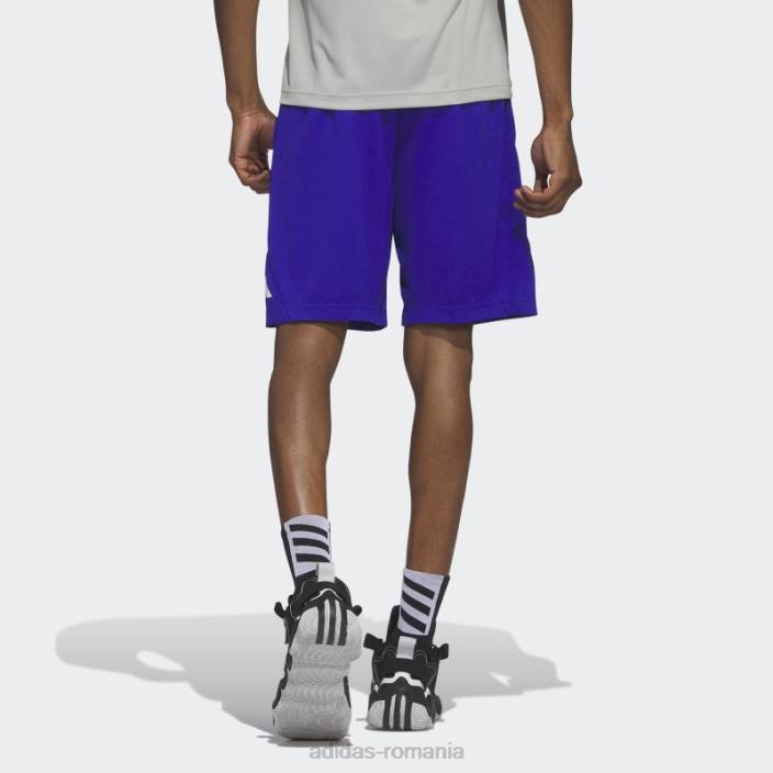 Adidas insigna baschet de pantaloni scurți sport albastru bărbați albastru/negru 2JBN5155