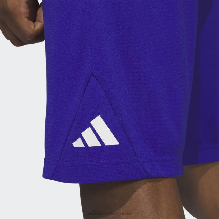 Adidas insigna baschet de pantaloni scurți sport albastru bărbați albastru/negru 2JBN5155