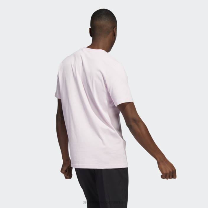 Adidas insigna botg de tricou grafic sport roz adidas bărbați roz 2JBN4926