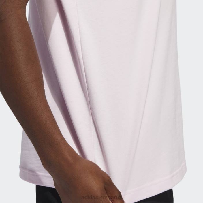 Adidas insigna botg de tricou grafic sport roz adidas bărbați roz 2JBN4926