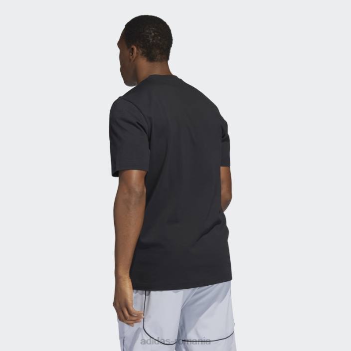 Adidas insigna universală neagră a tricouului sport bărbați negru 2JBN7037