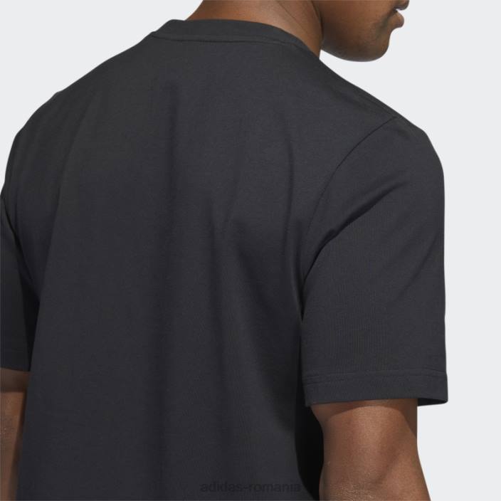 Adidas insigna universală neagră a tricouului sport bărbați negru 2JBN7037