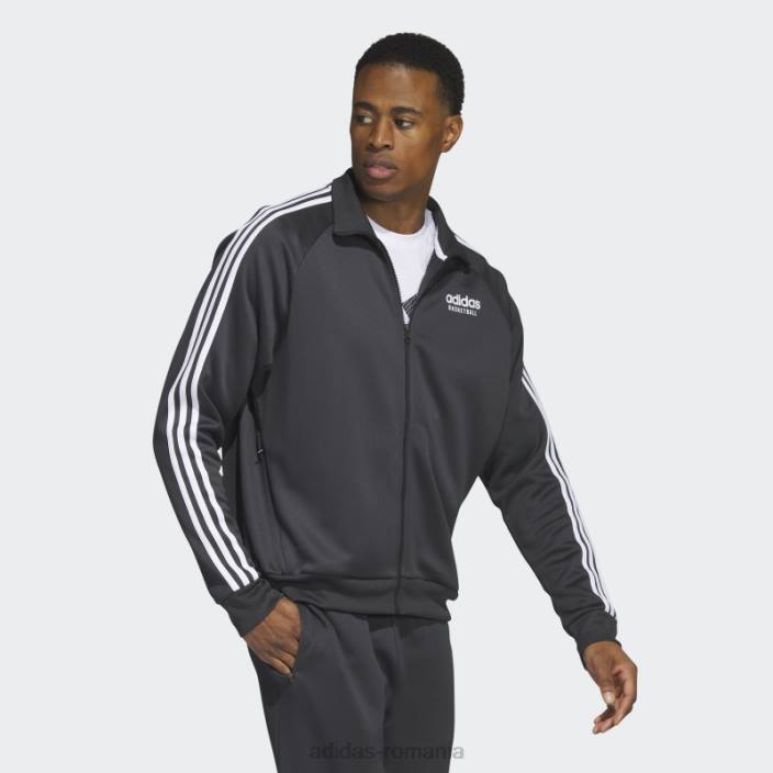 Adidas jachetă selectă de baschet de modă carbon bărbați carbon 2JBN6133