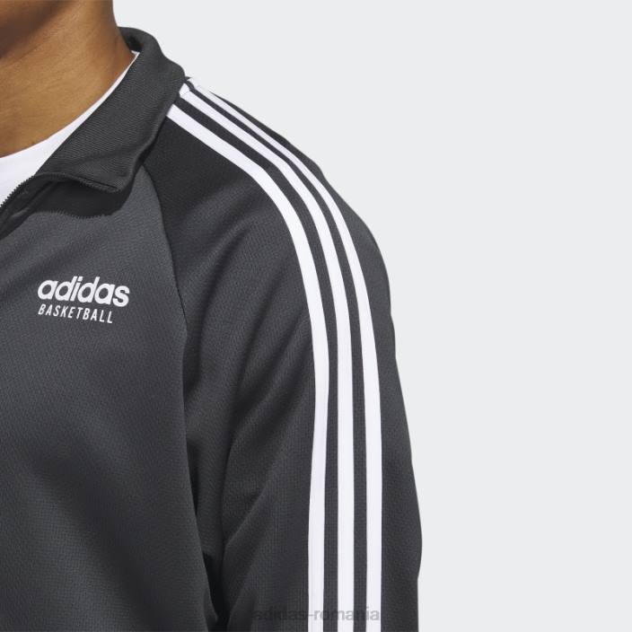 Adidas jachetă selectă de baschet de modă carbon bărbați carbon 2JBN6133