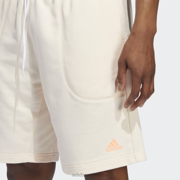 Adidas întări vol. 6 pantaloni scurți nuanță ecru bărbați nuanță ecru 2JBN7333
