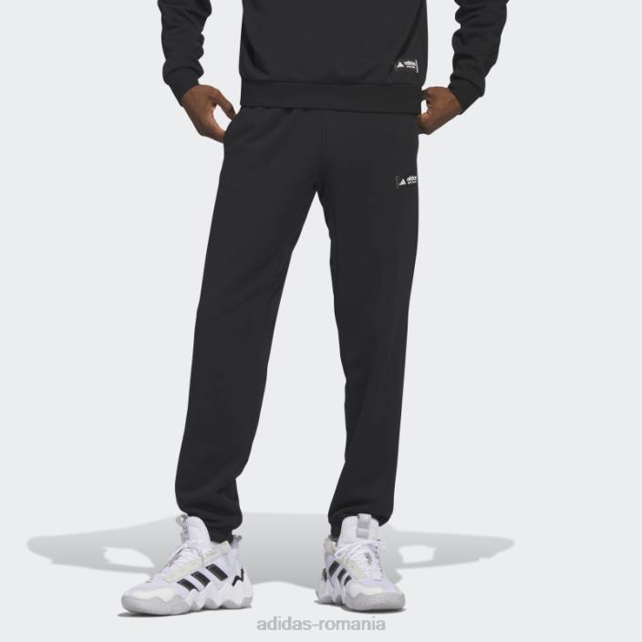 Adidas pantaloni legends negri bărbați negru 2JBN5311