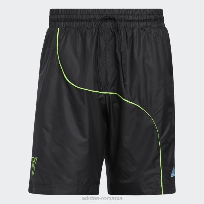 Adidas pantaloni scurți negri bărbați negru 2JBN7216
