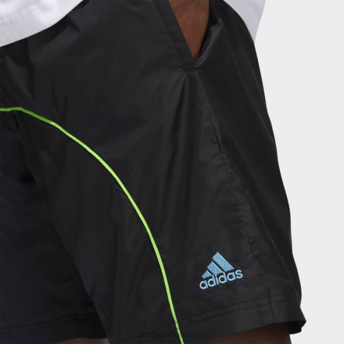 Adidas pantaloni scurți negri bărbați negru 2JBN7216