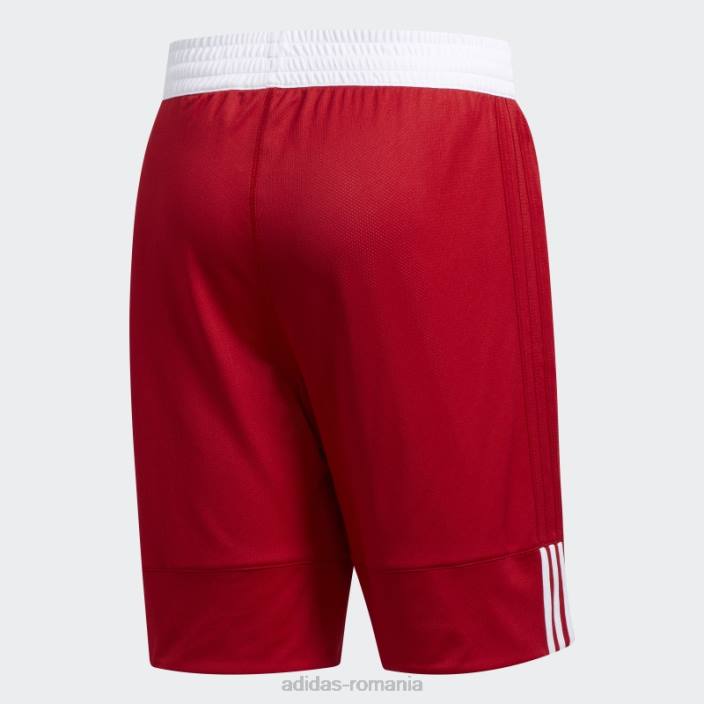 Adidas pantaloni scurți roșii 3g speed reversibile bărbați rosu alb 2JBN13547