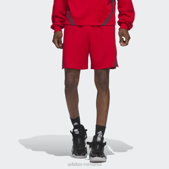 Adidas pantaloni scurți stacojiu selectați bărbați stacojiu/carbon 2JBN14399