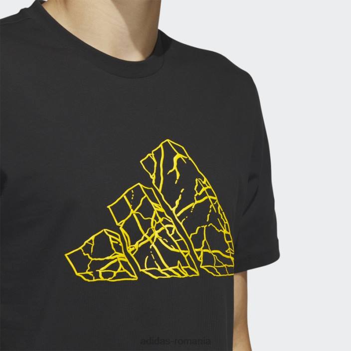 Adidas tricou grafic pass rock baschet negru bărbați negru 2JBN5485