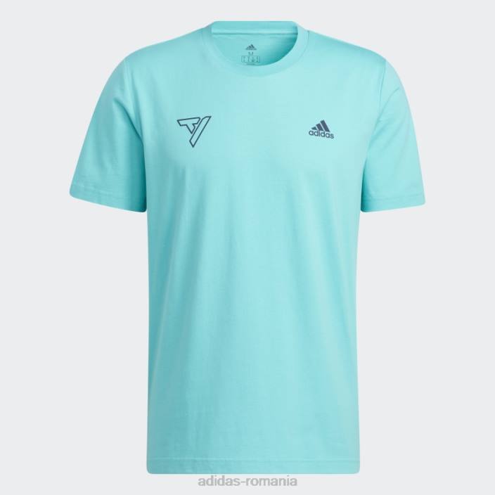 Adidas tricou mint rush trae cel mai îndoit bărbați papură cu mentă 2JBN15058