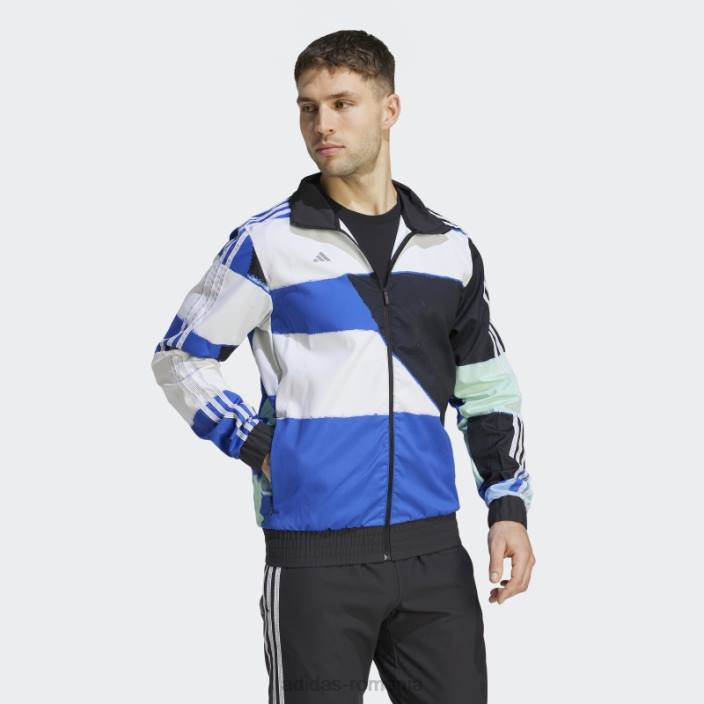 Adidas jacheta de ciclism grafică trackstand neagră bărbați negru 2JBN14120