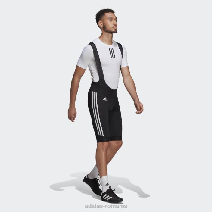 Adidas negru, pantalonii scurți pentru ciclism căptușiți bărbați alb negru 2JBN1271