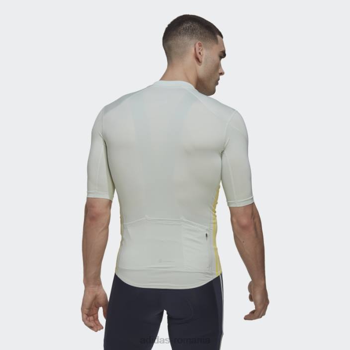 Adidas tricoul de ciclism cu mânecă scurtă de modă galbenă bărbați verde galben 2JBN1494