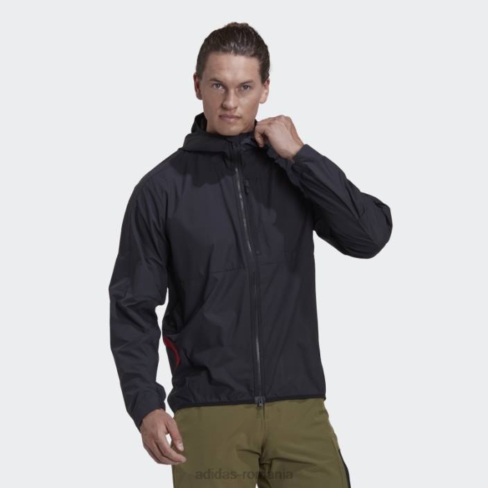 Adidas cinci ten jachetă de vânt neagră bărbați negru 2JBN5666