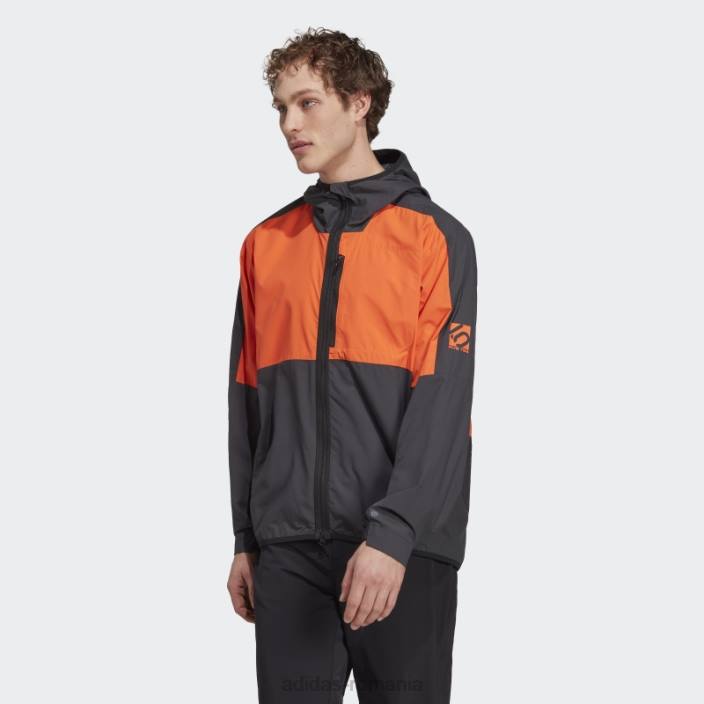 Adidas cinci zece parca-vent portocaliu bărbați portocaliu/negru 2JBN14083