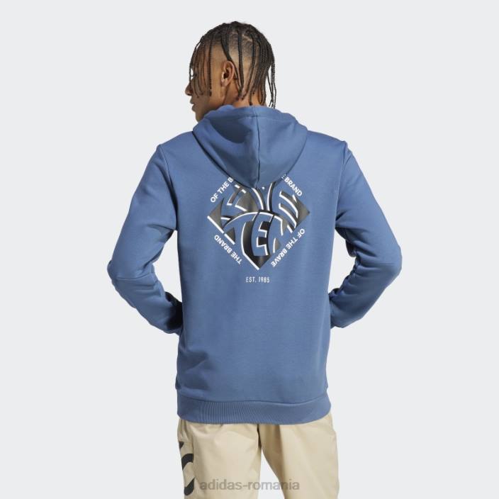 Adidas five ten graphic hanorac oțel adidas bărbați oţel 2JBN13608