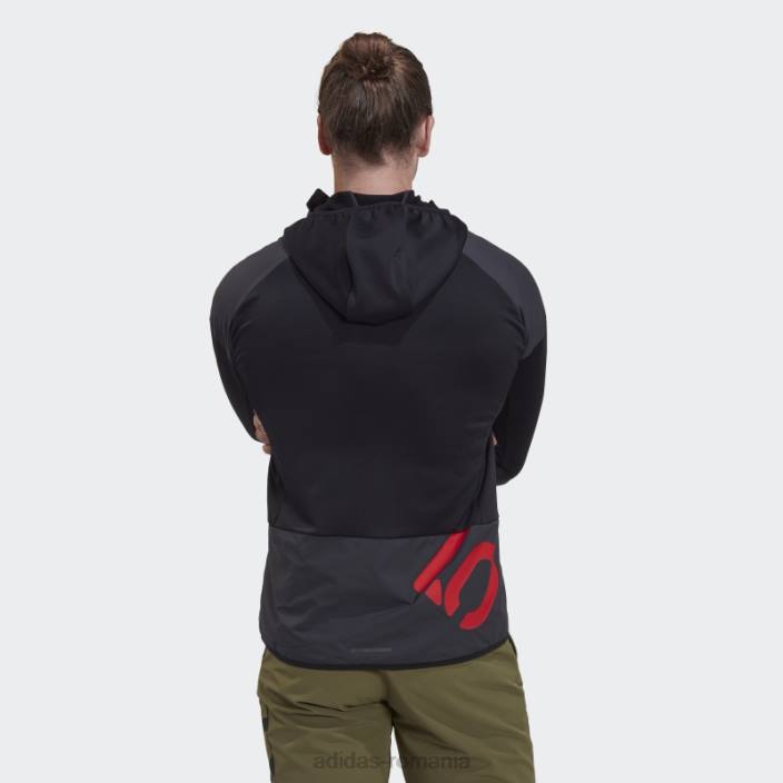 Adidas jachetă de vânt cinci ten flooce negru adidas bărbați negru 2JBN13812