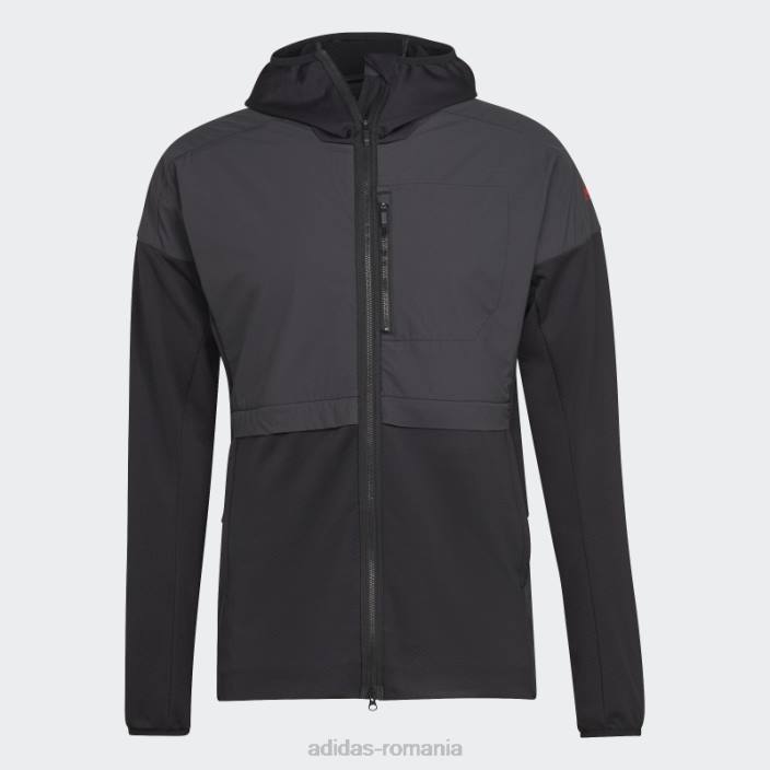 Adidas jachetă de vânt cinci ten flooce negru adidas bărbați negru 2JBN13812