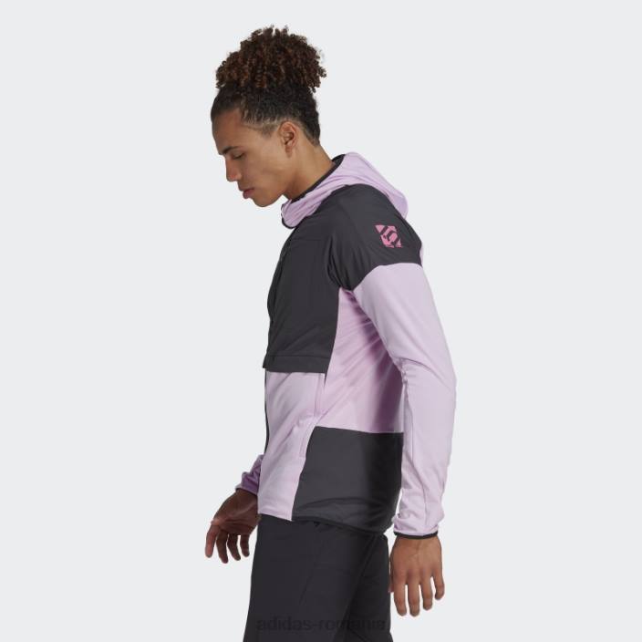 Adidas lila cinci ten flooce jachetă adidas bărbați liliac/negru 2JBN14967