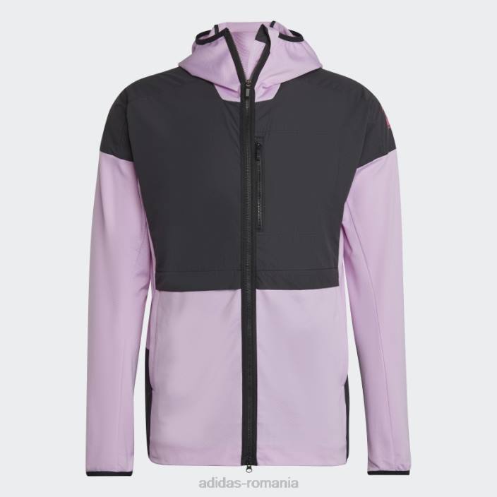 Adidas lila cinci ten flooce jachetă adidas bărbați liliac/negru 2JBN14967