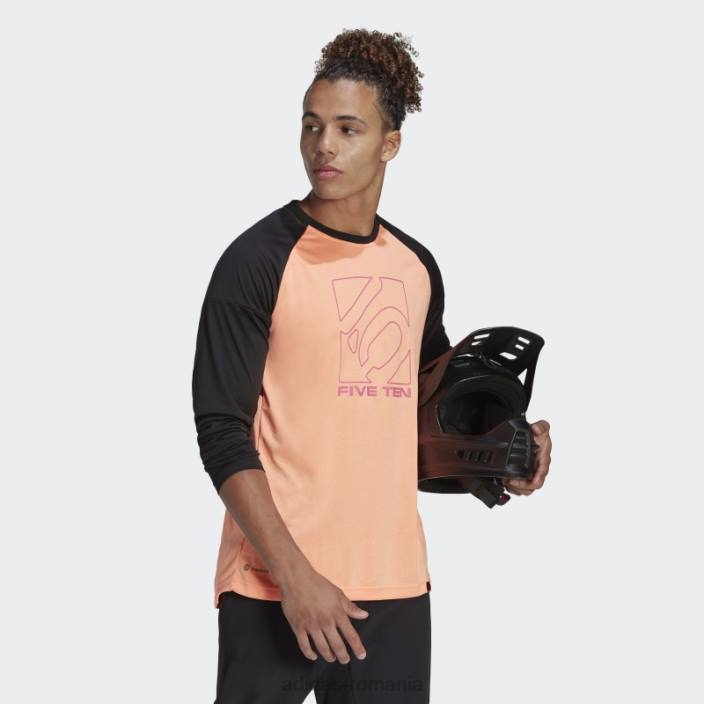 Adidas tricou adidas cu mânecă lungă beam orange five ten bărbați fascicul portocaliu 2JBN14979