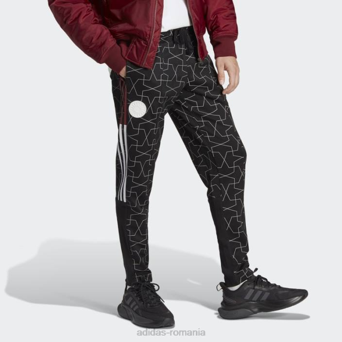 Adidas 32 de echipe pantaloni cu mansete negri bărbați negru 2JBN1508