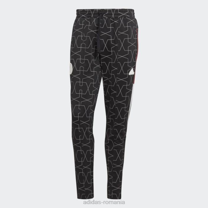 Adidas 32 de echipe pantaloni cu mansete negri bărbați negru 2JBN1508